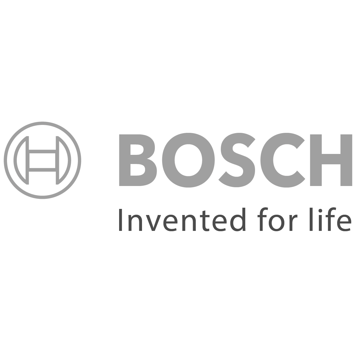 Bosch logo full colour and in black and white.