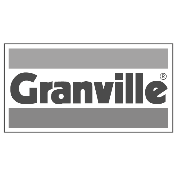 Granville logo full colour and in black and white.